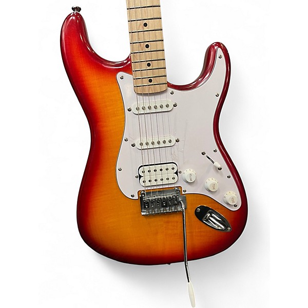 Used Squier Standard Stratocaster Sienna Sunburst Solid Body Electric Guitar