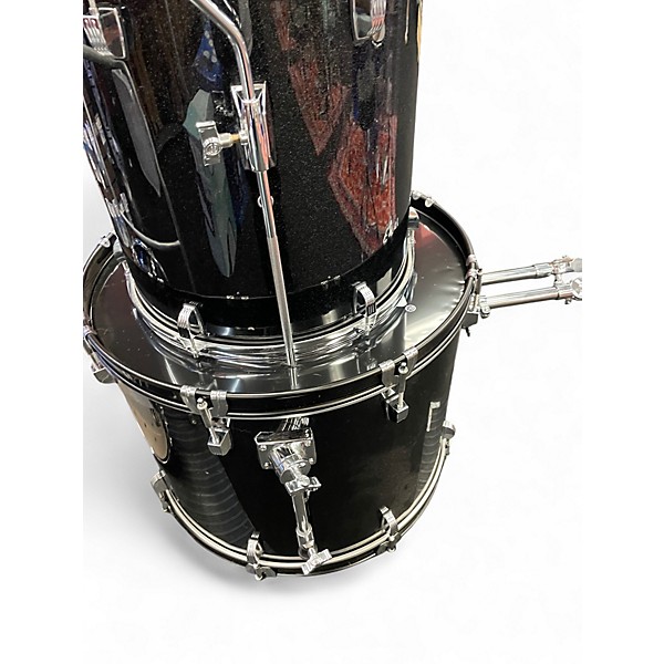 Used Ludwig 5 Piece Backbeat Black Drum Kit