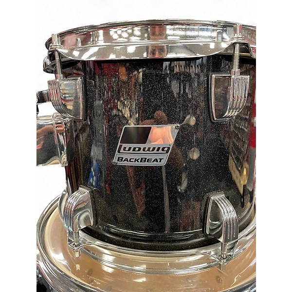 Used Ludwig 5 Piece Backbeat Black Drum Kit