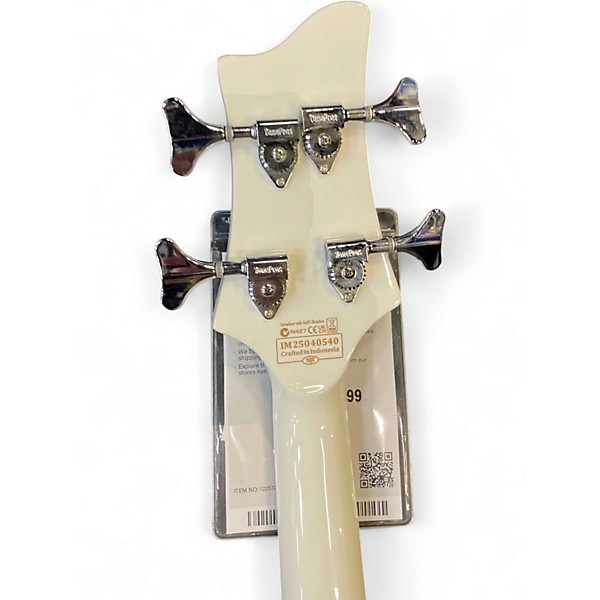 Used Schecter Guitar Research Stargazer-4 Gloss White Electric Bass Guitar