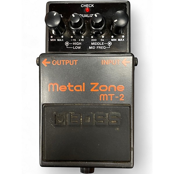 Used BOSS MT2 Metal Zone Distortion Effect Pedal