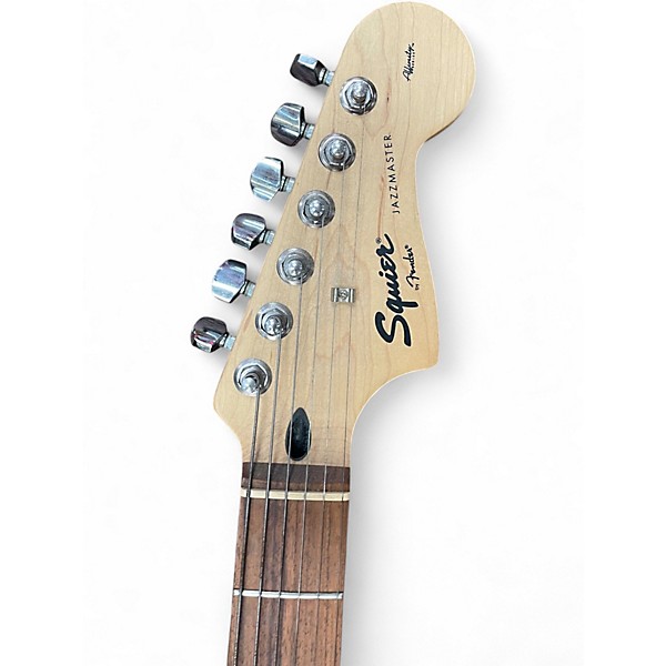 Used Squier Affinity Series Jazzmaster HH White Solid Body Electric Guitar