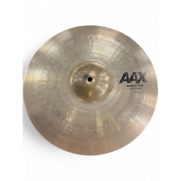 Used SABIAN 14in AAX MEDIUM HI HATS PAIR Cymbal