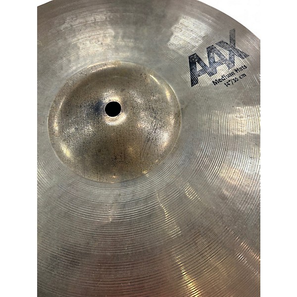 Used SABIAN 14in AAX MEDIUM HI HATS PAIR Cymbal