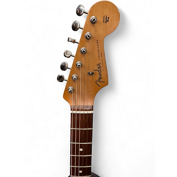 Used Fender Road Worn 1960S Stratocaster Left Handed Olympic White Electric Guitar