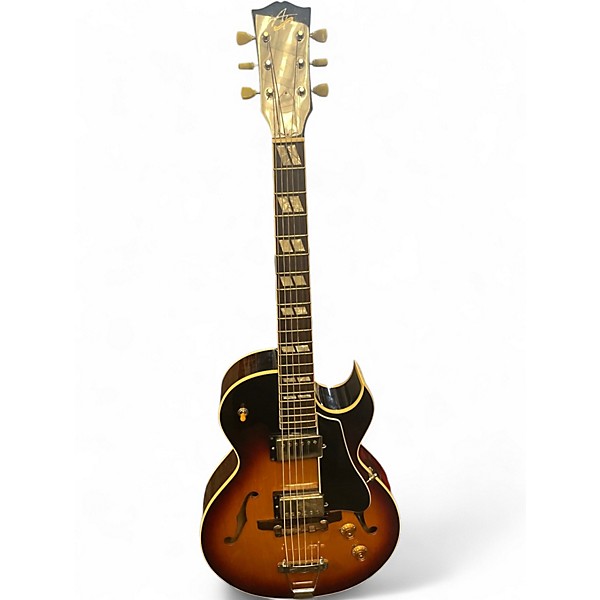 Used Westville Japan ARCHTOP TRIBUTE AT105J Sunburst Hollow Body Electric Guitar