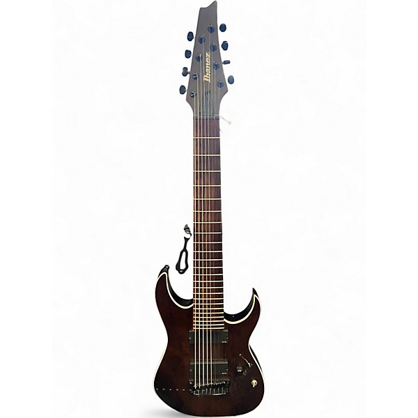 Used Ibanez RGIR28FE Iron Label 8 String Brown Solid Body Electric Guitar