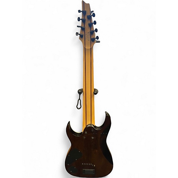Used Ibanez RGIR28FE Iron Label 8 String Brown Solid Body Electric Guitar