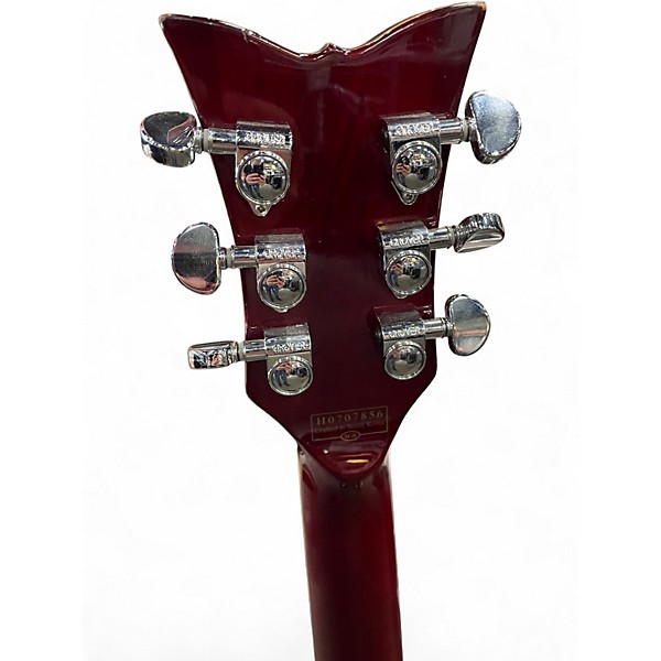 Used Schecter Guitar Research Tempest Custom Crimson Red Burst Solid Body Electric Guitar