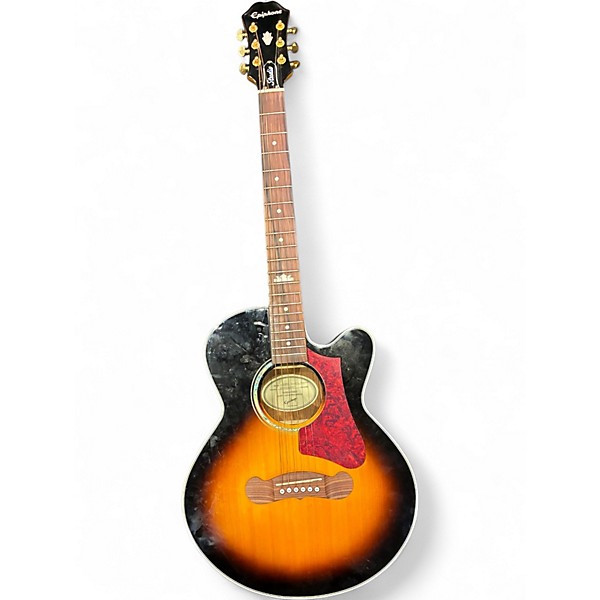 Used Epiphone J200EC STUDIO Sunburst Acoustic Electric Guitar