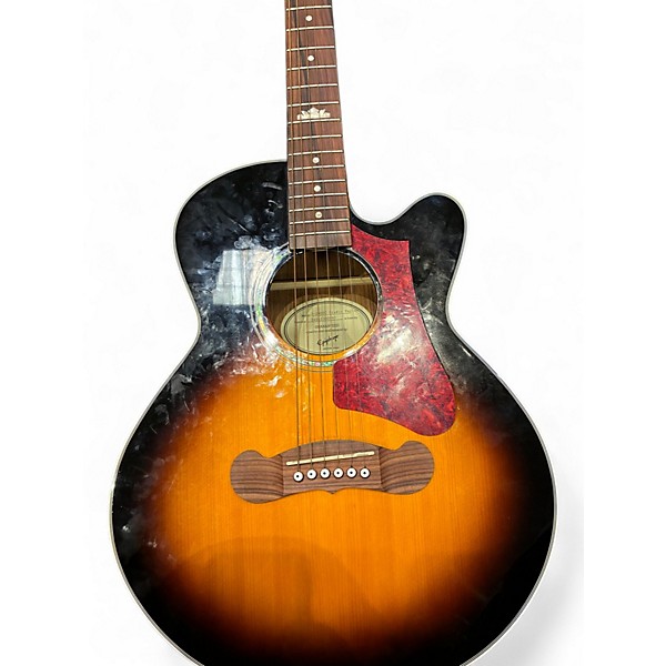 Used Epiphone J200EC STUDIO Sunburst Acoustic Electric Guitar
