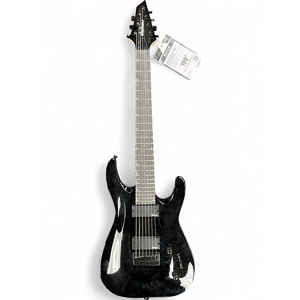 Used Jackson JS22-7 Dinky 7 String Black Solid Body Electric Guitar