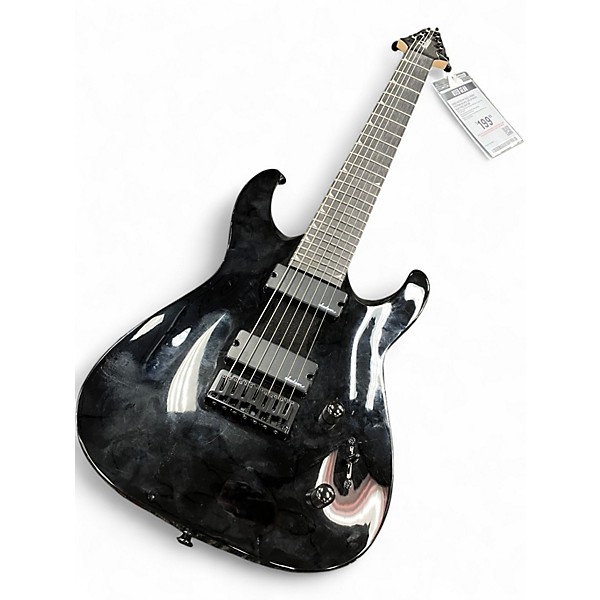 Used Jackson JS22-7 Dinky 7 String Black Solid Body Electric Guitar
