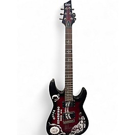 Used Schecter Guitar Research Demon 6 Trans Red Solid Body Electric Guitar