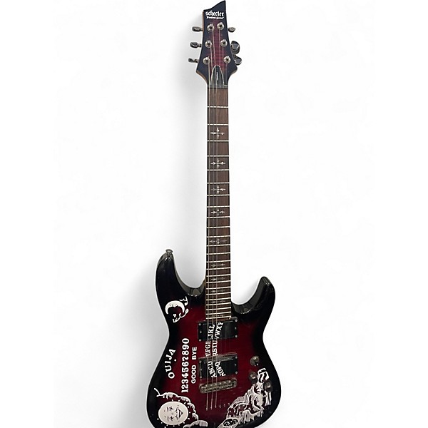 Used Schecter Guitar Research Demon 6 Trans Red Solid Body Electric Guitar