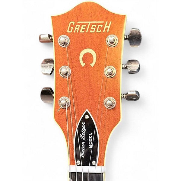 Used 2023 Gretsch Guitars G6120BSNVSMK BRIAN SETZER Orange Hollow Body Electric Guitar