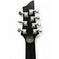 Used Schecter Guitar Research Damien 7 String Black Solid Body Electric Guitar