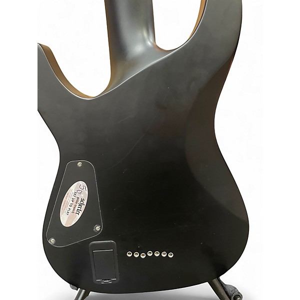 Used Schecter Guitar Research Damien 7 String Black Solid Body Electric Guitar