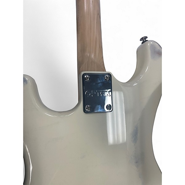 Used Optek FRETLIGHT FG-521 Olympic White Solid Body Electric Guitar