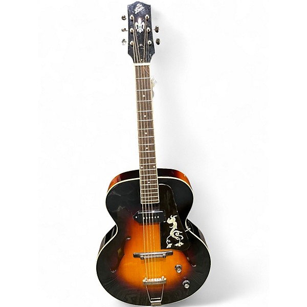Used The Loar LH309 VS SUNBURST Hollow Body Electric Guitar