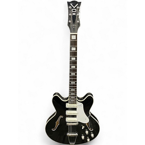 Used VOX BCS66 Bobcat Black Hollow Body Electric Guitar