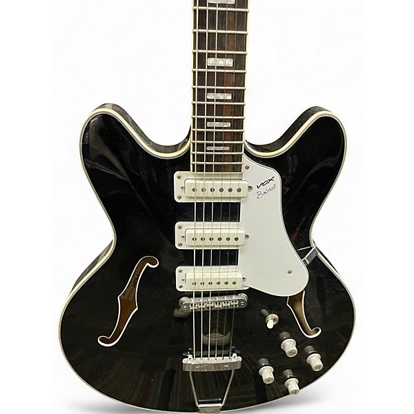 Used VOX BCS66 Bobcat Black Hollow Body Electric Guitar