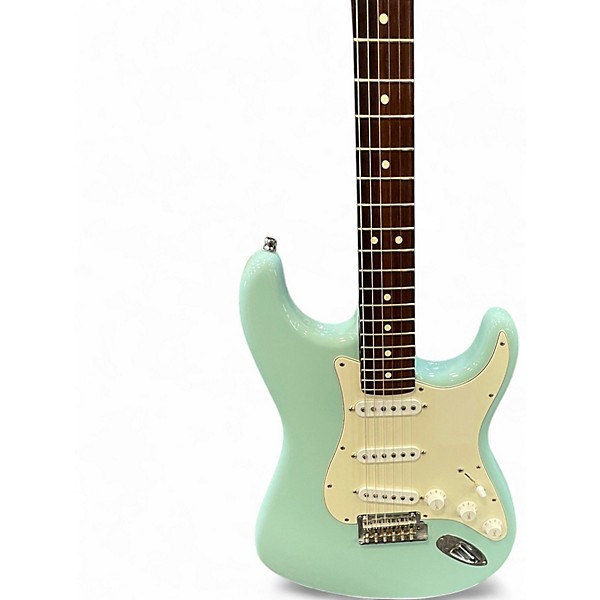 Used Fender American Professional Solid Rosewood Neck Stratocaster Daphne Blue Solid Body Electric Guitar