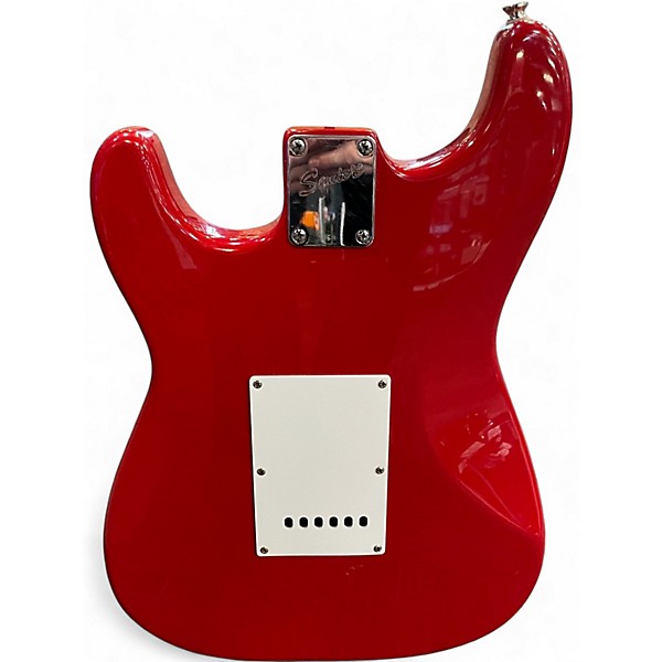 Used 2001 Squier Affinity Stratocaster Candy Apple Red Solid Body Electric Guitar
