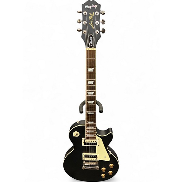 Used Epiphone Les Paul Classic Flat Black Solid Body Electric Guitar