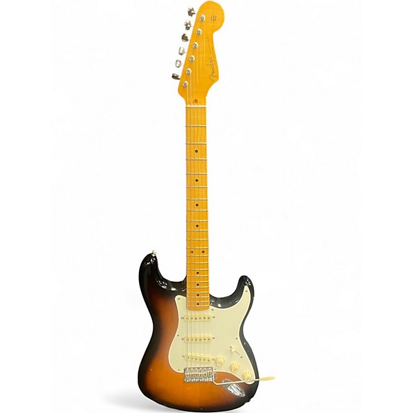 Used Fender ERIC JOHNSON SIGNATURE STRATOCASTER RIGHT HANDED 2 Tone Sunburst Solid Body Electric Guitar