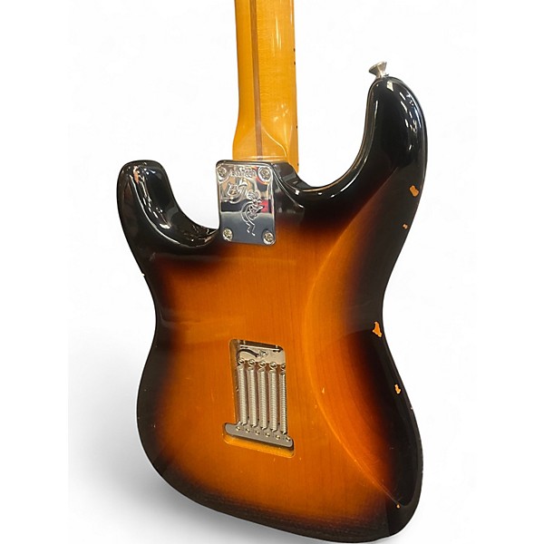 Used Fender ERIC JOHNSON SIGNATURE STRATOCASTER RIGHT HANDED 2 Tone Sunburst Solid Body Electric Guitar