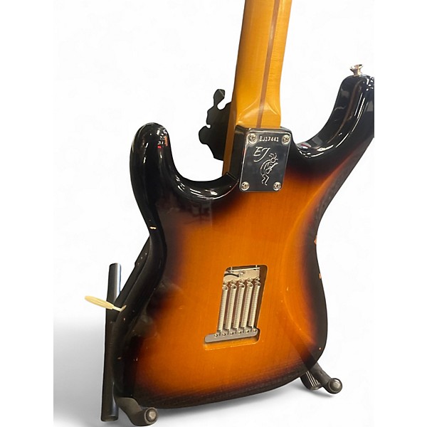 Used Fender ERIC JOHNSON SIGNATURE STRATOCASTER RIGHT HANDED 2 Tone Sunburst Solid Body Electric Guitar