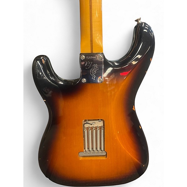 Used Fender ERIC JOHNSON SIGNATURE STRATOCASTER RIGHT HANDED 2 Tone Sunburst Solid Body Electric Guitar