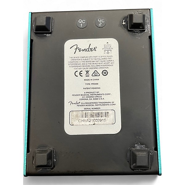 Used Fender Bubble Chorus Effect Pedal