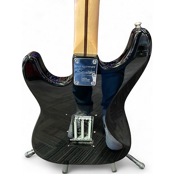 Used Squier Affinity Stratocaster Black Solid Body Electric Guitar