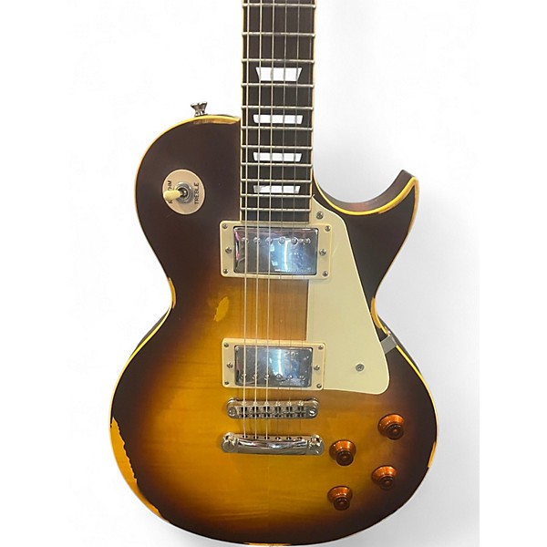 Used Vintage V100 ICON SUNBURST Solid Body Electric Guitar
