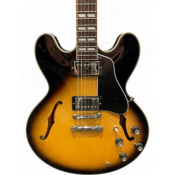 Used Gibson ES345 Tobacco Burst Hollow Body Electric Guitar
