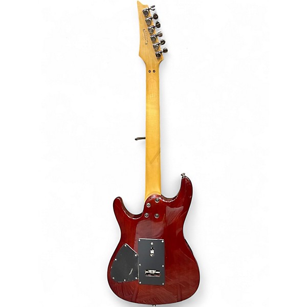 Used Ibanez S470DXQM Burgundy Solid Body Electric Guitar