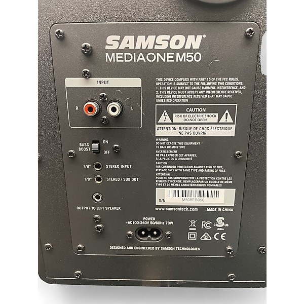 Used Samson MEDIAONEM50 PAIR Powered Monitor
