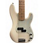 Used 2017 Fender American Professional Precision V Olympic White Electric Bass Guitar