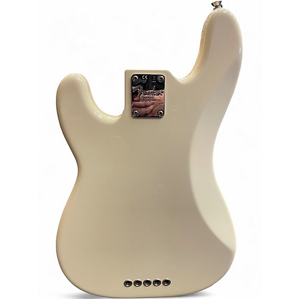 Used 2017 Fender American Professional Precision V Olympic White Electric Bass Guitar