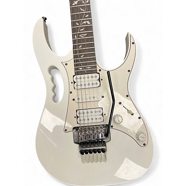 Used Ibanez JEMJR White Solid Body Electric Guitar
