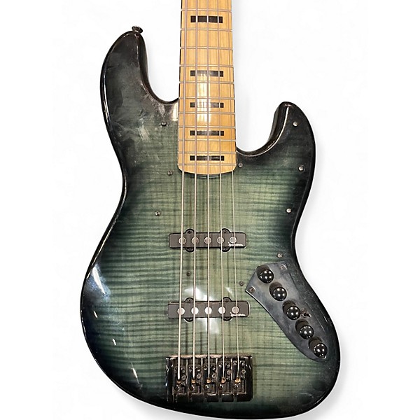Used Bass Mods EF5 2 Color Sunburst Electric Bass Guitar