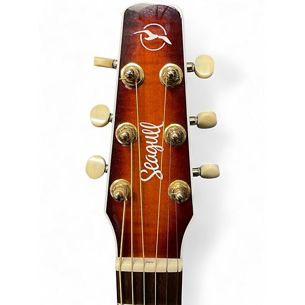 Used Seagull Performer CW CH Burnt Umber Acoustic Electric Guitar