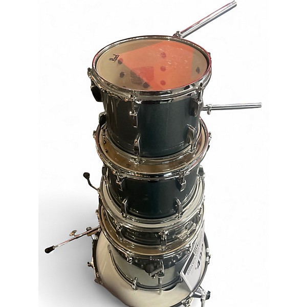 Used Pearl 5 Piece ROADSHOW Fusion Blue Agave Drum Kit