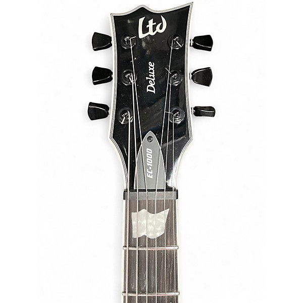 Used ESP LTD EC1000 Deluxe Black Solid Body Electric Guitar