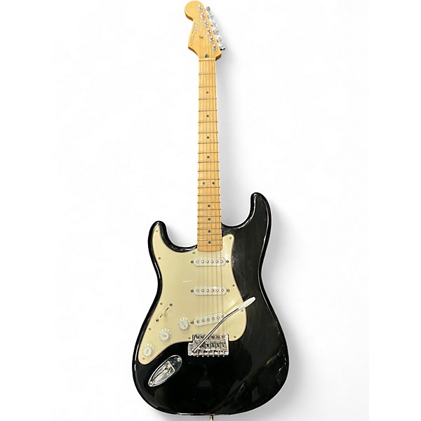 Used Fender Standard Stratocaster Left Handed Black Electric Guitar
