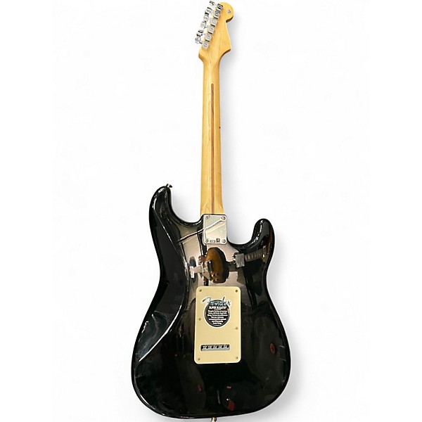 Used Fender Standard Stratocaster Left Handed Black Electric Guitar