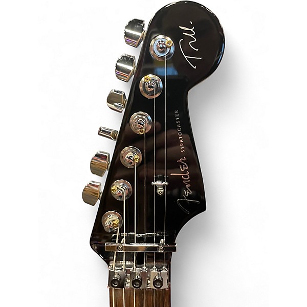 Used Fender Tom Morello Soul Power Stratocaster Black Solid Body Electric Guitar