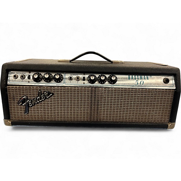 Used 1970s Fender Bassman 50 Tube Bass Amp Head